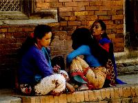 Women in Patan, near Durbar Square