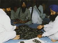 Sikhs, counting their money