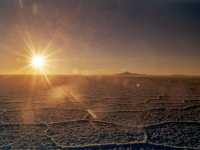 Sunset over Solar de Uyuni