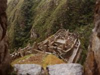Valley along the Inca trail to Machu Picchu